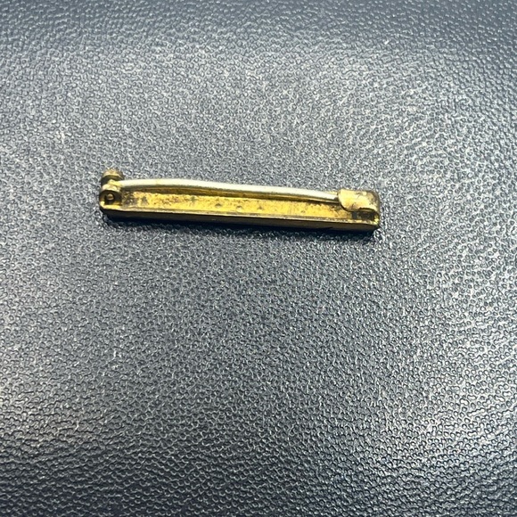 Victorian etched flowers seed pearl gold filled bar brooch pin c clasp antique - Picture 3 of 12